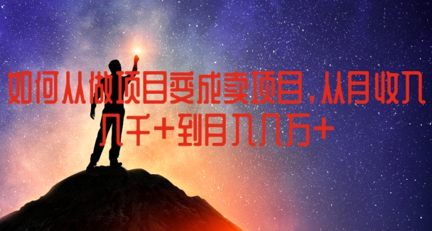 如何从做项目变成卖项目，从月收入几千到月入几万【揭秘】_泡桐学堂