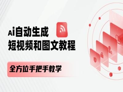 AI自动生成短视频和图文课程，全方位手把手教学_泡桐学堂