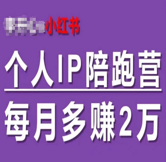 小红书个人IP陪跑营，60天拥有自动转化成交的双渠道个人IP，每月多赚2w_泡桐学堂