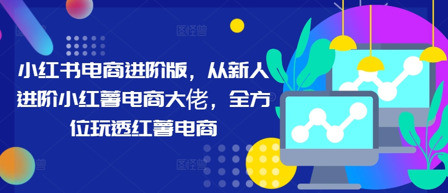小红书电商进阶版，从新人进阶小红薯电商大佬，全方位玩透红薯电商_泡桐学堂