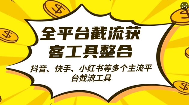 全平台截流获客工县整合全自动引流，日引2000+精准客户【揭秘】_泡桐学堂
