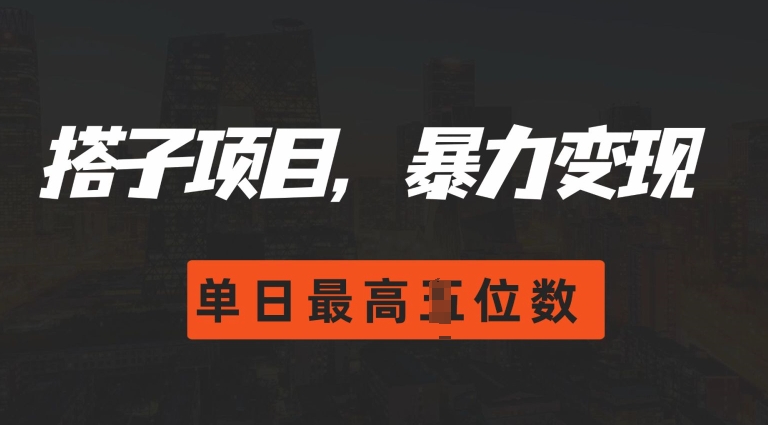 2024搭子玩法，0门槛，暴力变现，单日最高破四位数【揭秘】_泡桐学堂