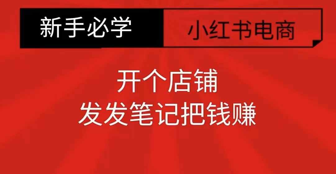 小红书零食共创【新手易上手】开个店铺，发发笔记把钱赚_泡桐学堂