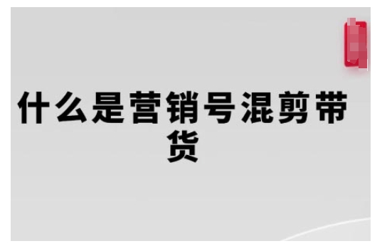 营销号混剪带货，从内容创作到流量变现的全流程，教你用营销号形式做混剪带货_泡桐学堂