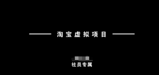 淘宝虚拟项目，从理论到实操，新手也能快速上手_泡桐学堂