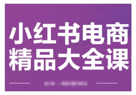 小红书电商精品大全课，快速掌握小红书运营技巧，实现精准引流与爆单目标，轻松玩转小红书电商(更新2月)_泡桐学堂
