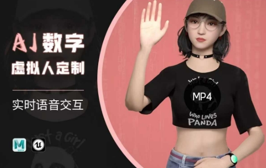 Ai数字人虚拟(智能体)实时语音交互特训营，​自行定制超写实角色AI数字人交互技术_泡桐学堂