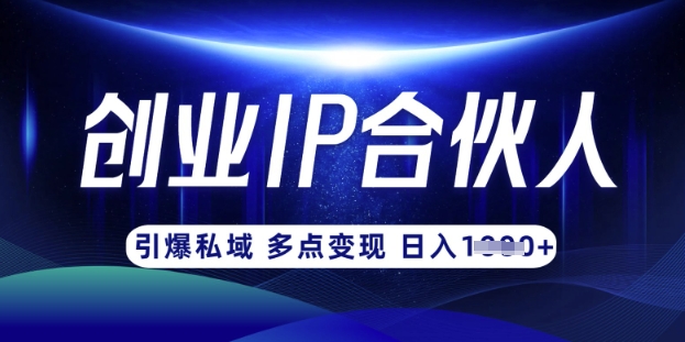 云帆·创业ip合伙人打造3.0，从0到1教你做网创，实现月入过W_泡桐学堂
