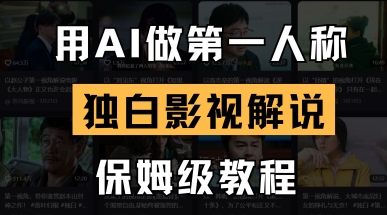 用AI做第一人称独白影视解说，手把手教学，保姆级教程_泡桐学堂