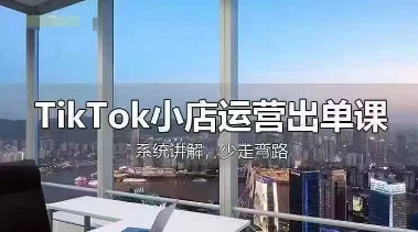 TikTok小店运营出单课，从开店选品、运营出单、发货回款，进行全流程讲解_泡桐学堂