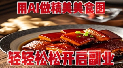 用AI做精美美食图，无需专业设备拍摄，轻轻松松开启副业_泡桐学堂