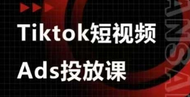 Ads视频投放课，tiktok短视频广告投放课_泡桐学堂