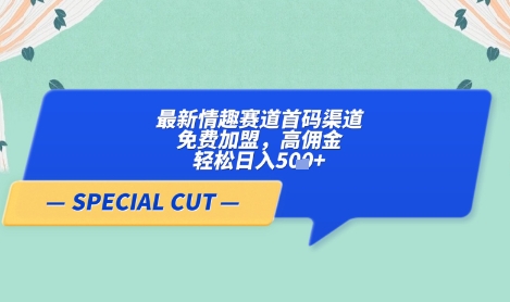 【轻云】最新情趣赛道首码渠道，免费加盟，高佣金，轻松日入5张+_泡桐学堂