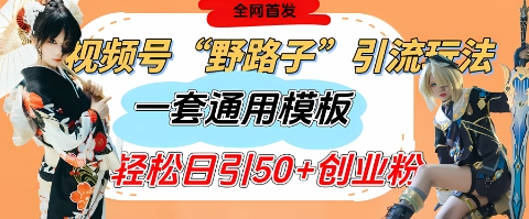 视频号“野路子”玩法，评论区疯狂截流，一套模板单日单号引流50+创业粉_泡桐学堂