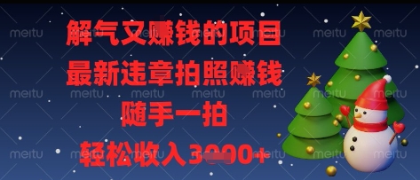 解气又挣钱的项目，最新违章拍照挣钱，随手一拍，轻松收入多张【揭秘】_泡桐学堂