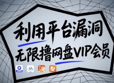 利用平台漏洞，无限撸网盘VIP会员，用户亲测有效!【漏洞原理+操作演示】_泡桐学堂