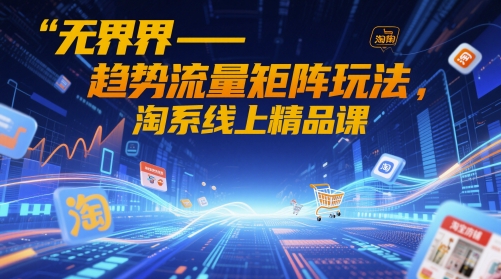 无界-趋势流量矩阵玩法，淘系线上精品课_泡桐学堂