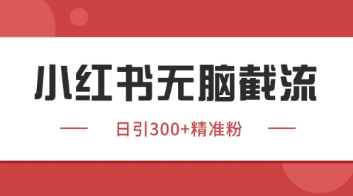 小红书只要你有同行就能获客，独家野路子获客玩法，暴力截流【揭秘】_泡桐学堂