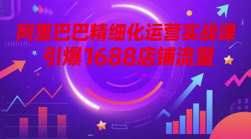 阿里巴巴精细化运营实战课，引爆1688店铺流量_泡桐学堂