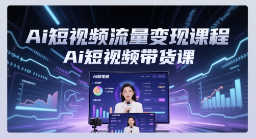 Ai短视频流量变现课程，Ai短视频带货课_泡桐学堂