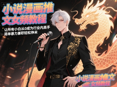 小说漫画推文女频教程，让所有小白从0成为行业内高手，简单暴力兼职轻松挣米_泡桐学堂
