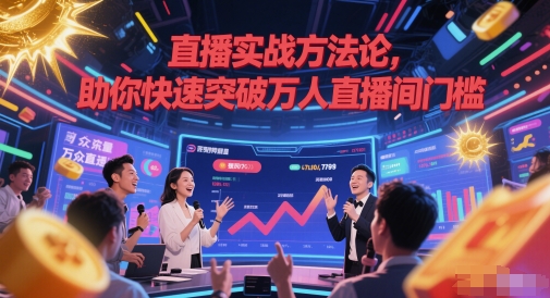 直播实战方法论，助你快速突破万人直播间门槛_泡桐学堂
