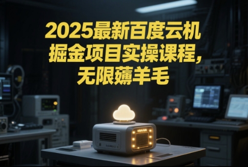 2025最新百度云机掘金项目实操课程单窗口保底5-10元月收益单窗口150+【揭秘】_泡桐学堂