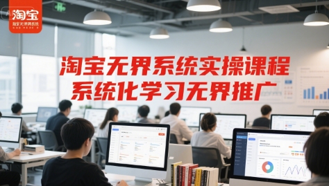 淘宝无界系统实操课程，系统化学习无界推广_泡桐学堂