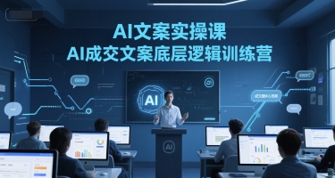 AI文案实操课，AI成交文案底层逻辑训练营_泡桐学堂