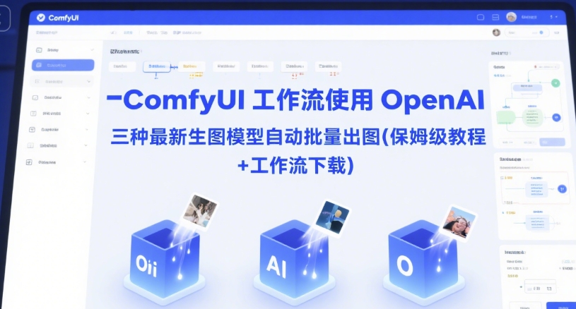 ComfyUI 工作流使用 OpenAI 三种最新生图模型自动批量出图(保姆级教程+工作流下载)_泡桐学堂