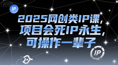 2025网创类IP课，项目会死IP永生，可操作一辈子_泡桐学堂