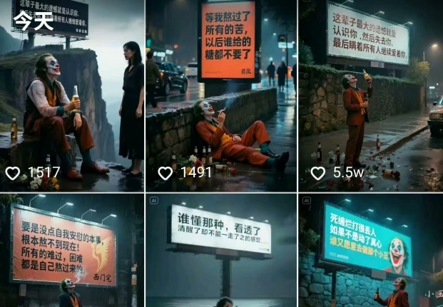 一条视频竟然15W赞！用AI制作小丑自嘲扎心文案视频，当下非常火爆的短视频流量神器_泡桐学堂