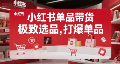 小红书单品带货，极致选品，打爆单品（更新）_泡桐学堂