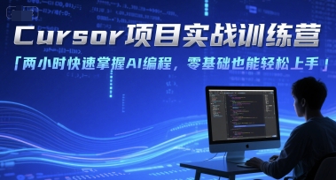 Cursor项目实战训练营，两小时快速掌握AI编程，零基础也能轻松上手_泡桐学堂