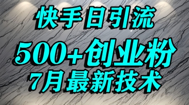 创业粉怎么打？快手精准引流创业粉，宝妈群体日进500+精准流量_泡桐学堂