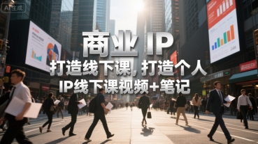 商业IP打造线下课，打造个人 IP线下课视频+笔记_泡桐学堂