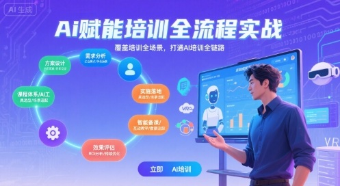 AI赋能培训全流程实站，覆盖培训全场景，打通 Al培训全链路_泡桐学堂