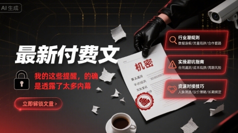 最新付费文：我的这些提醒，的确是透露了太多内幕_泡桐学堂